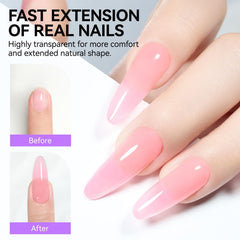 Gelike ec Poly Gel Nail Forms,4Style Easy Dual Forms for Nail Extension