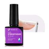 Gelike EC 6-in-1 Jelly Builder Gel Nail Glue: Milky White UV Rubber Base Gel for Apex Building & Short Extension – Extra Strong Adhesive for Press On & Acrylic Nail Tips for Home DIY Girls Gift