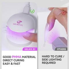 Gelike Sandwich Dual Forms for Polygel Reusable Square Dual Nail Form DIY