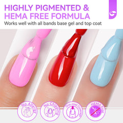 gelike ec Pro Gel Polish for Salon: 36 Colors Highly Pigmented Set