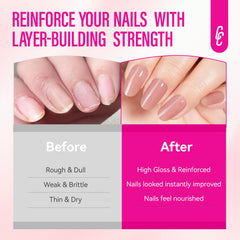 Nail Repair for Women: 8 in 1 Dusty Peach Nail Hardener Strengthener