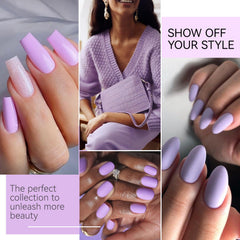 gelike ec Gel Nail Polish Lavender:Long Lasting for Women Nail Tips 16ml