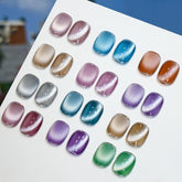 Cat Eye Gel Polish Set: Intense Magnetic Pull Creates Silky Glow in 1 Sec