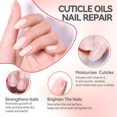 Gelike EC Nail Cuticle Oil - Rose Scent Organic Nail Moisturizing With Natural Jojoba Vitamin B & E for Nail Bed & Damaged Nails Repair Treatment- Cuticle Cream for Nail Growth and Strength(15ml)