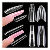 Gelike EC Dual Forms for Nail Extension: Almond &Coffin Sandwich Dual Form