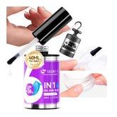 Gelike EC Professional Bulk Nail Glue: 40ml Salon Size Gel Nail Glue - 5X More Value for Press On Nails Acrylic & Nail Tips - Strong & Quick Dry UV Gel Adhesive for Nail Artists & Small Businesses