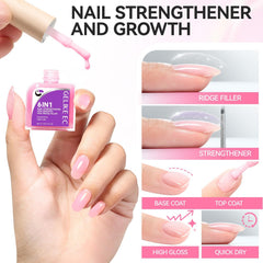 Nail Strengthener Protein for Damaged Nails: 6 in 1 Nail Repair for Women