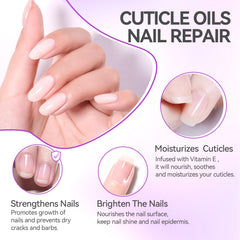 GELIKE EC Nail Cuticle Oil for Moisturize and Repair Easy and Quick Absorb Cuticles Care Treatment - Natural Lavender Smells for Women and Men Dry Damaged Thin Nails
