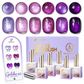 Strong Magnetic Effects Cat Eye Gel Nail Polish Kit, Easy Use in Seconds