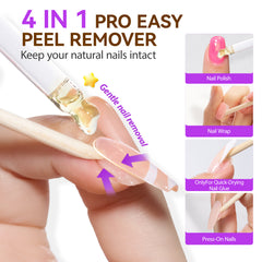 EC Nail Polish Remover Oil Gentle Removal of Gel Nail Strips & Press-ons