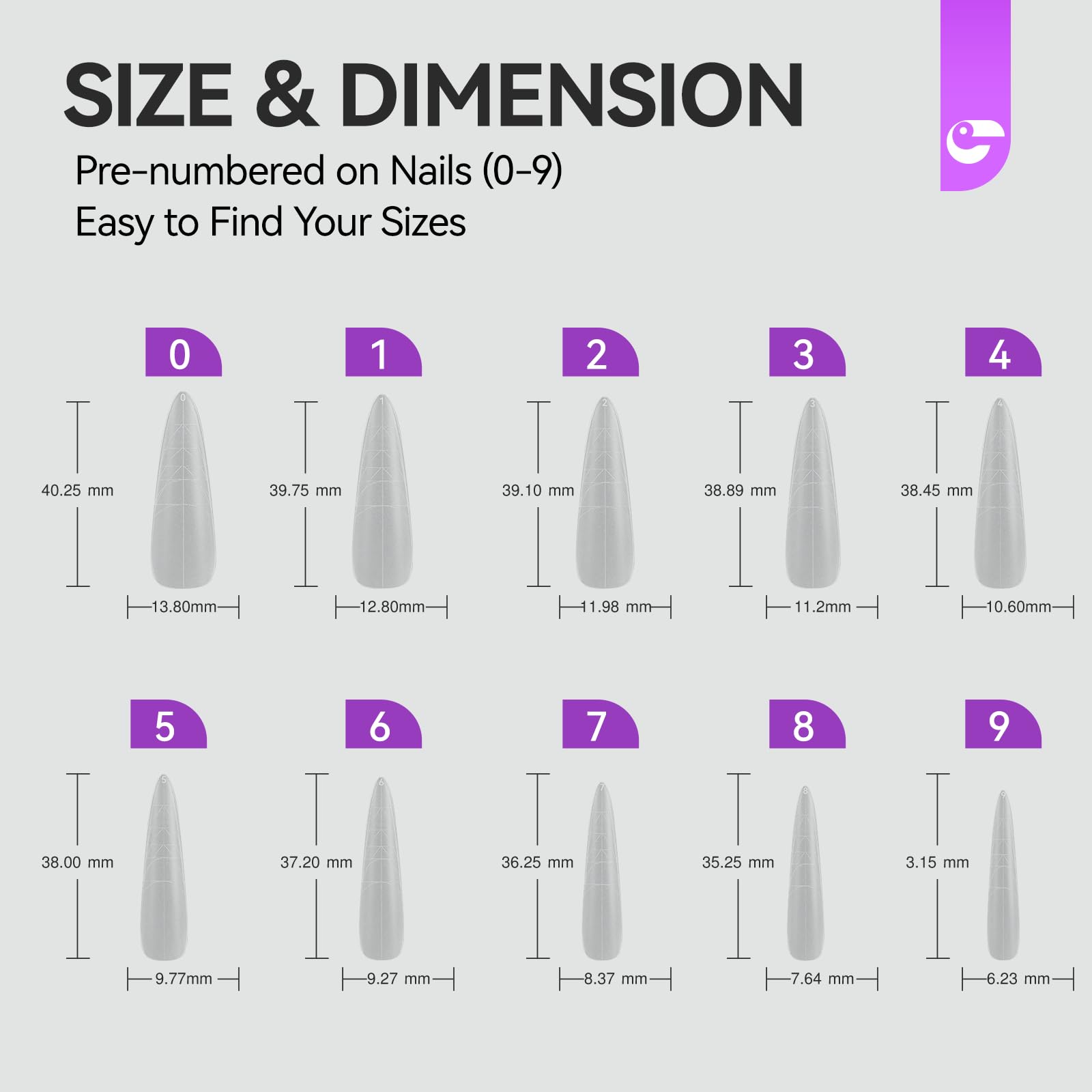 gelike ec Gel Nail Tips: 84Pcs XXL Almond 3-in-1 Quick French Matte Tips
