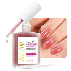 Nail Repair for Women: 8 in 1 Coral Red Nail Hardener Strengthener