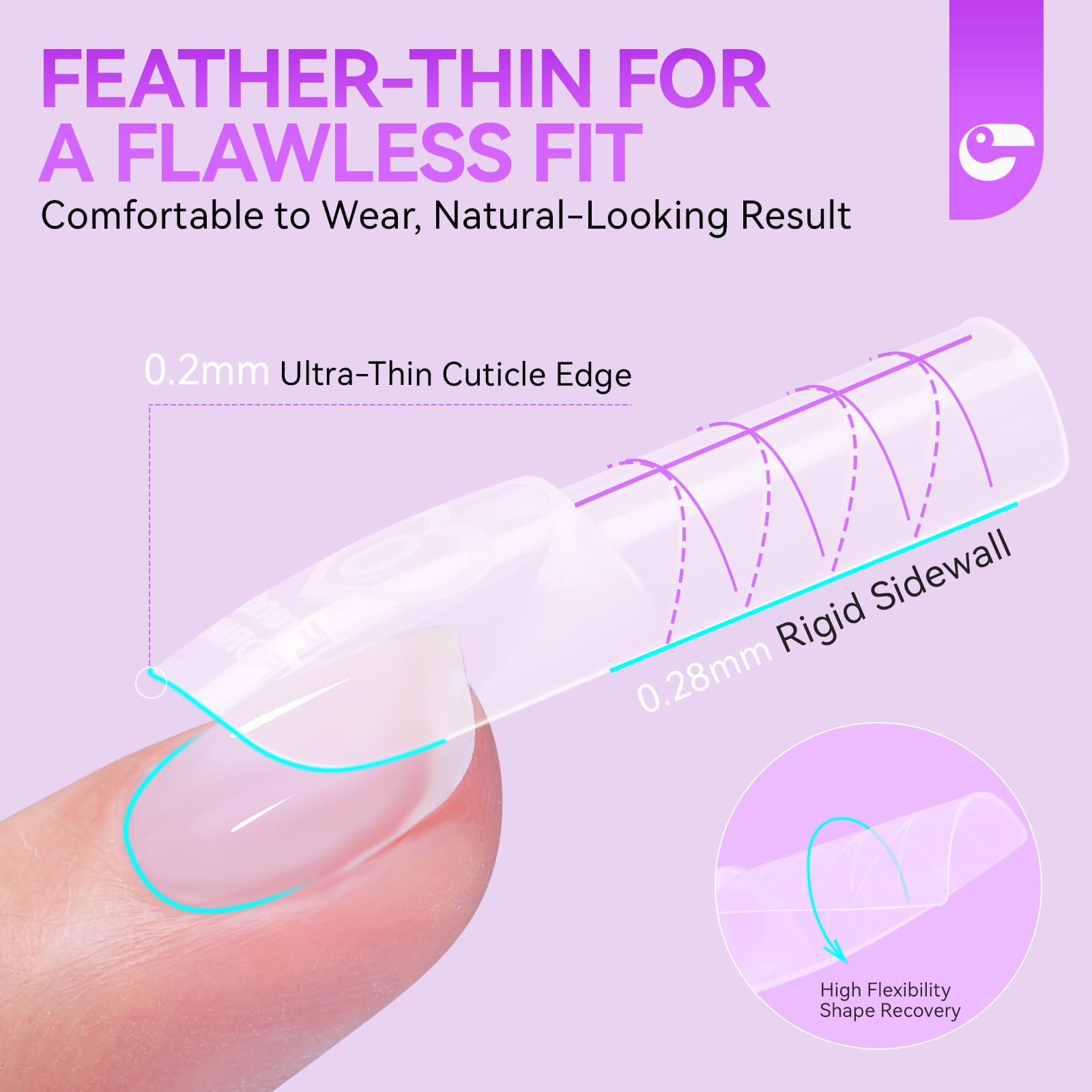 Gelike EC Dual Forms for Builder Gel: Square Space French Dual Nail