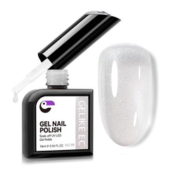 gelike ec Gel Nail Polish Silver:Long Lasting for Women Nail Tips 17ml