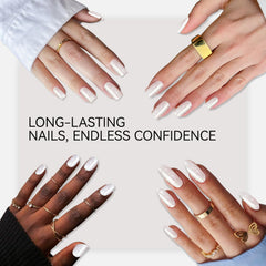 gelike ec Gel Nail Polish Silver:Long Lasting for Women Nail Tips 17ml