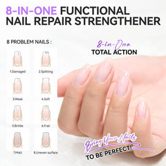 Nail Ridge Filler For Damaged Nails: Nail Strengthener for Thin Nails