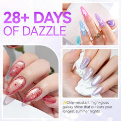 Cat Eye Gel Nail Polish Set: 1-Sec Strong Magnetic Response, Amazing Effect
