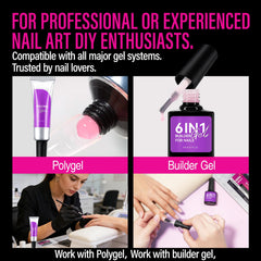 HUCHU 3D French Dual Forms for Polygel: Easy Nail Form Creates French Apex Nails for Builder Gel Acrylic Nail Extensions DIY - 5S Easy Removal Reusable Nail Forms for Professional -120pcs 15Size