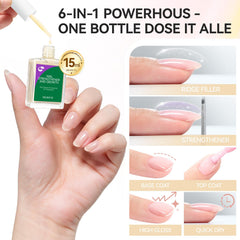 gelike ec Nail Hardener and Strengthener Polish:Ridge Filler for Weak Nails