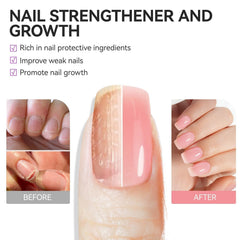 Nail Strengthener Protein for Damaged Nails: 6 in 1 Nail Hardener for Women