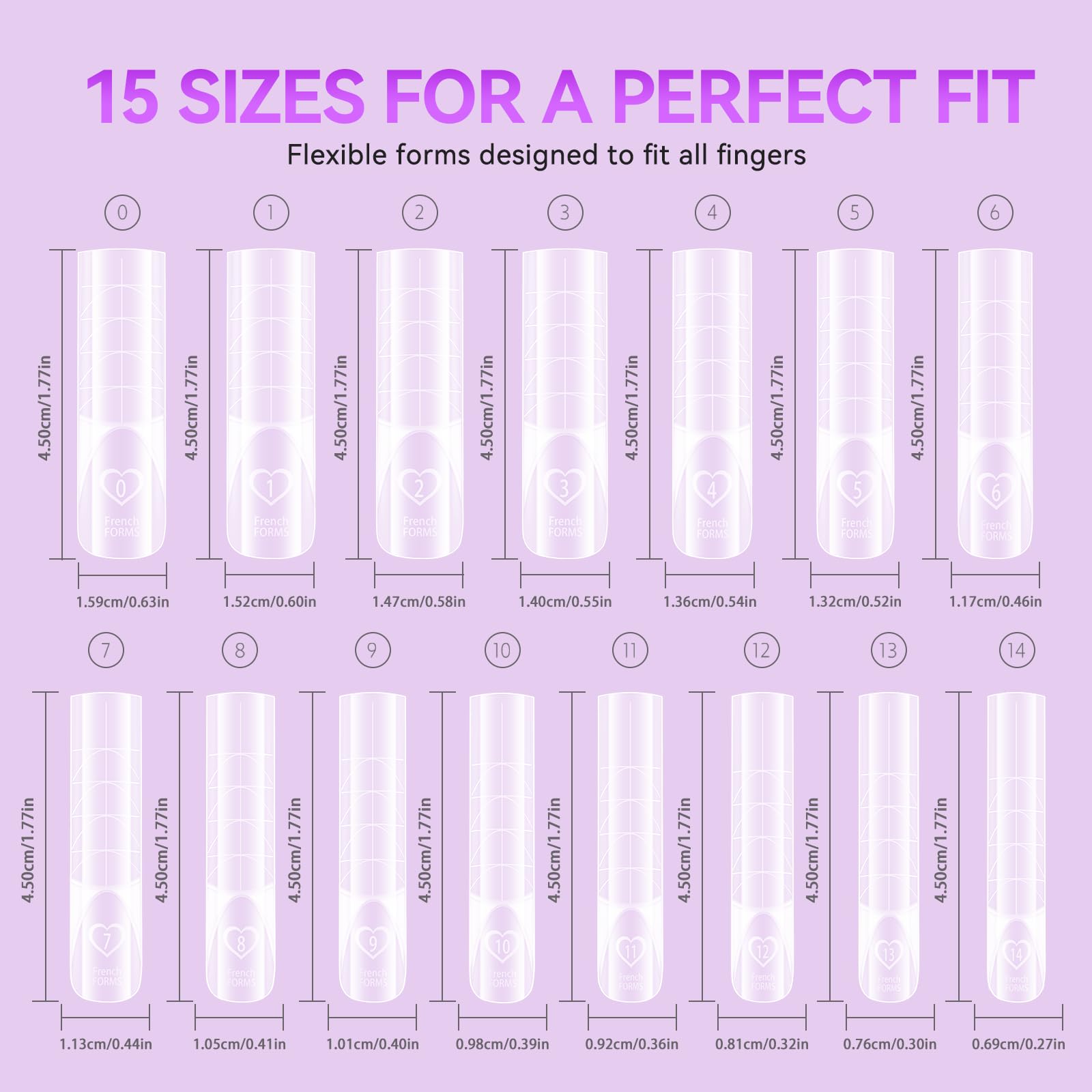 Gelike EC Dual Forms for Builder Gel: Square Space French Dual Nail