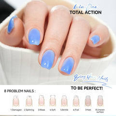 Gelike EC Nail Strengthener and Growth Polish:Long Last Repair Thin Nails