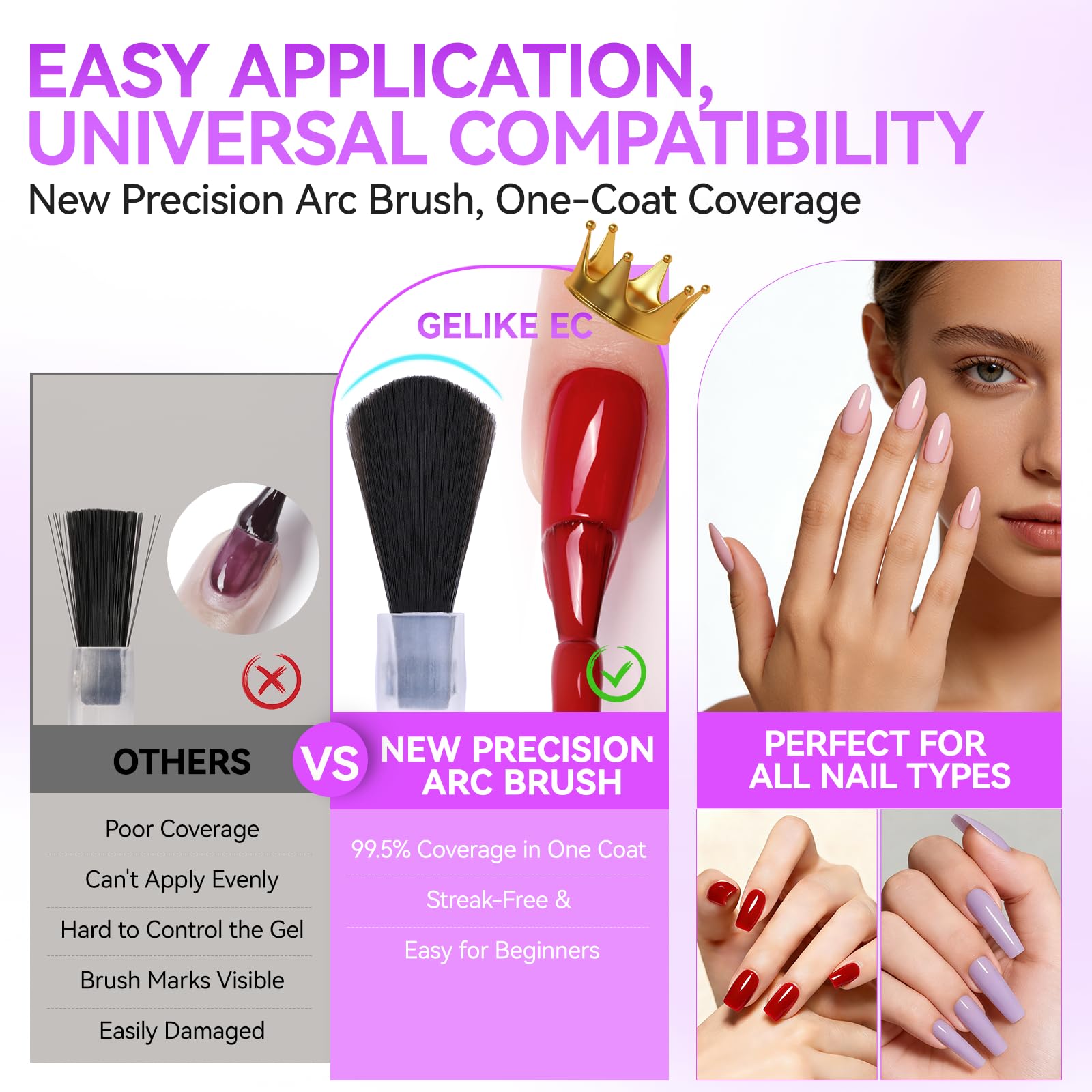 gelike ec Gel Nail Polish Set: 16ML 12 Colors Kit HEMA & TPO Free