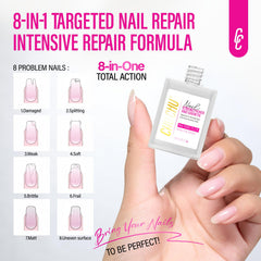 Nail Repair for Women: 8 in 1 Clear Nail Hardener Strengthener Extra