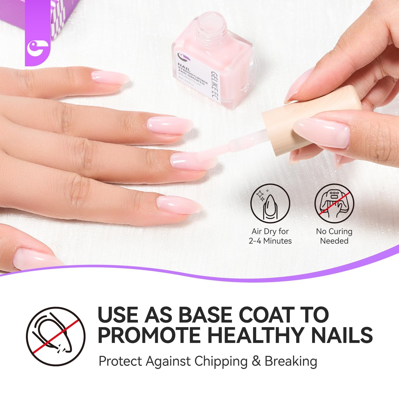 Nail Ridge Filler For Damage Nails: 8 in 1 Nail Strengthener for Thin Nail