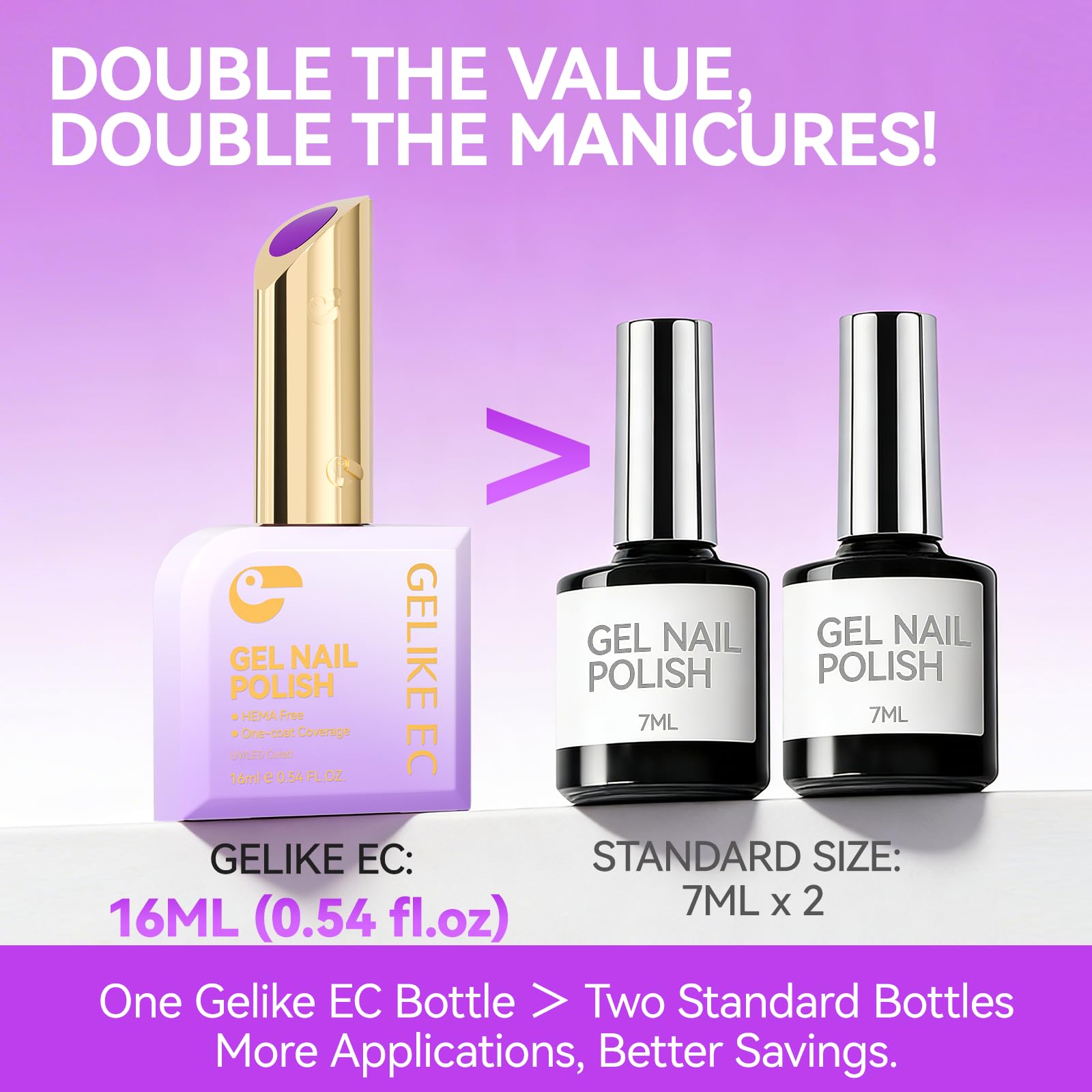 gelike ec Gel Nail Polish Set: 16ML 12 Colors Kit HEMA & TPO Free