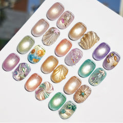 Cat Eye Gel Nail Polish Set: Highly Pigmented Color with 1-Coat Coverage