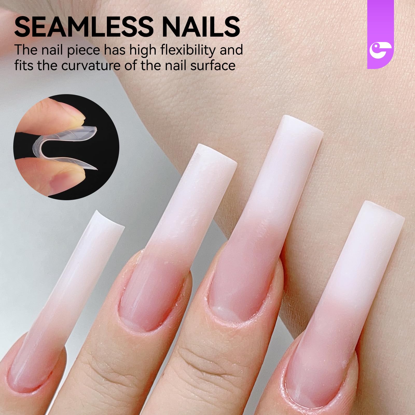 Gelike ec Poly Gel Nail Forms,4Style Easy Dual Forms for Nail Extension