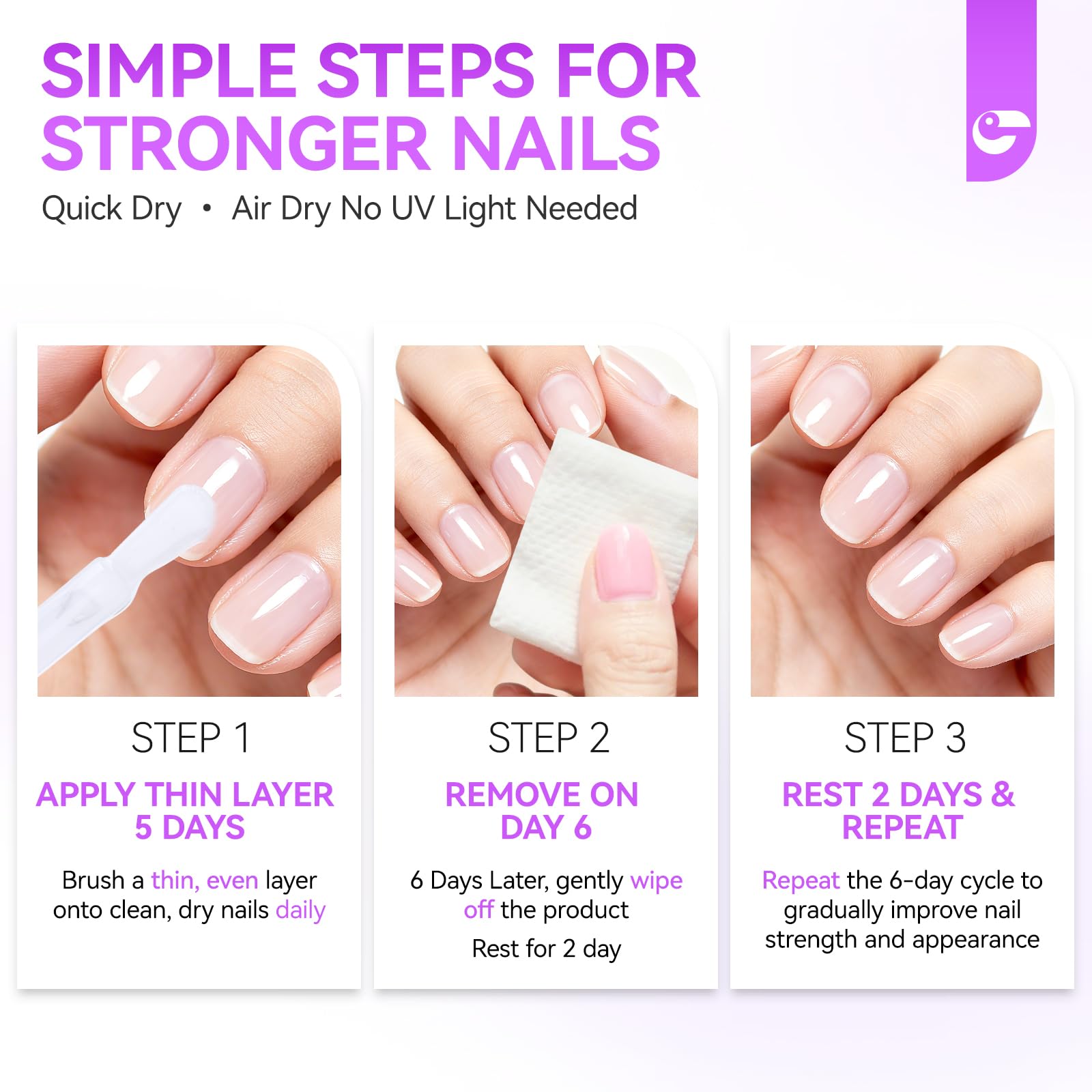 Nail Strengthener and Hardener Polish:Long Last Repair for Damaged Nails