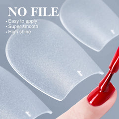 XXS Short Coffin Nail Tips 300PCS Clear Nail Tip Kit for Soak Off Nail Extension, Pre-Buff PMMA Soft Gel Nail Tips Break Resistant Full Cover Gel Nail Tip 15 Sizes-XXS COFFIN
