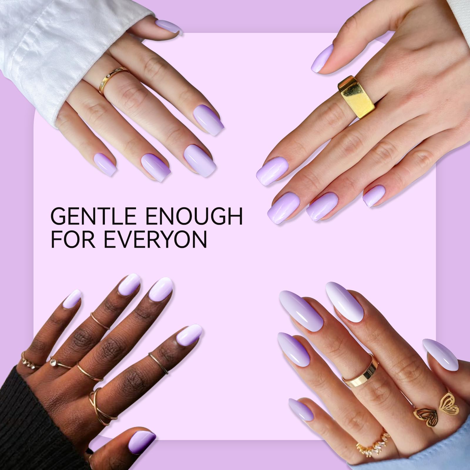 gelike ec Gel Nail Polish Lavender:Long Lasting for Women Nail Tips 16ml