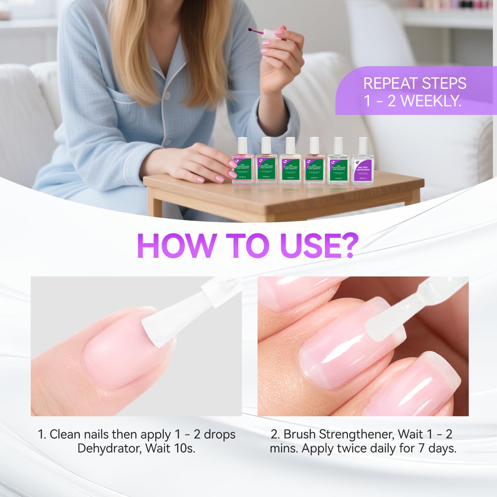 Nail Growth Treatment and Dehydrator Kit: Long Last Repair for Weak Nails