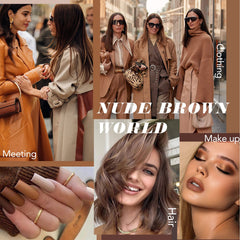 gelike ec Brown Gel Nail Polish Set: Nude Brown 2025 Gel Polish Colors Neutral Nail Polish Kit Soak Off Gel Polish Nail Art DIY Gift for Girls Women