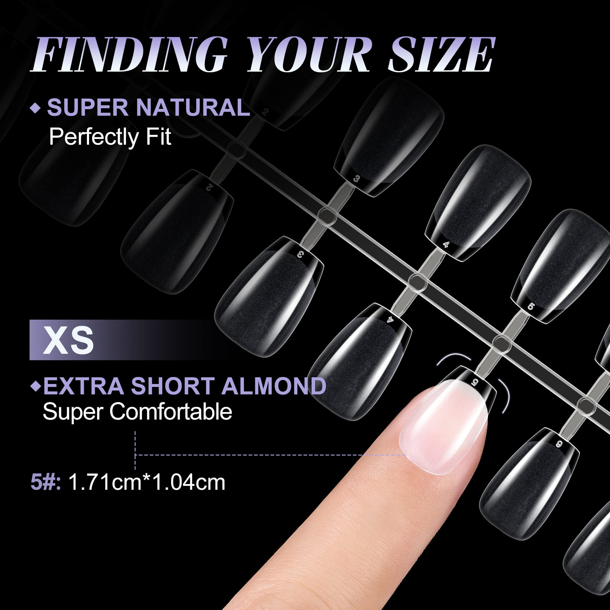 gelike ec Extra Short Soft Gel Nail Tips Kit for Soak Off Nail Extensions,Full Cover,Coffin Shaped,Pre-buff PMMA Resin,Clear Ultra-Thin Design,12 Sizes,240 Pieces,Extra Short Coffin