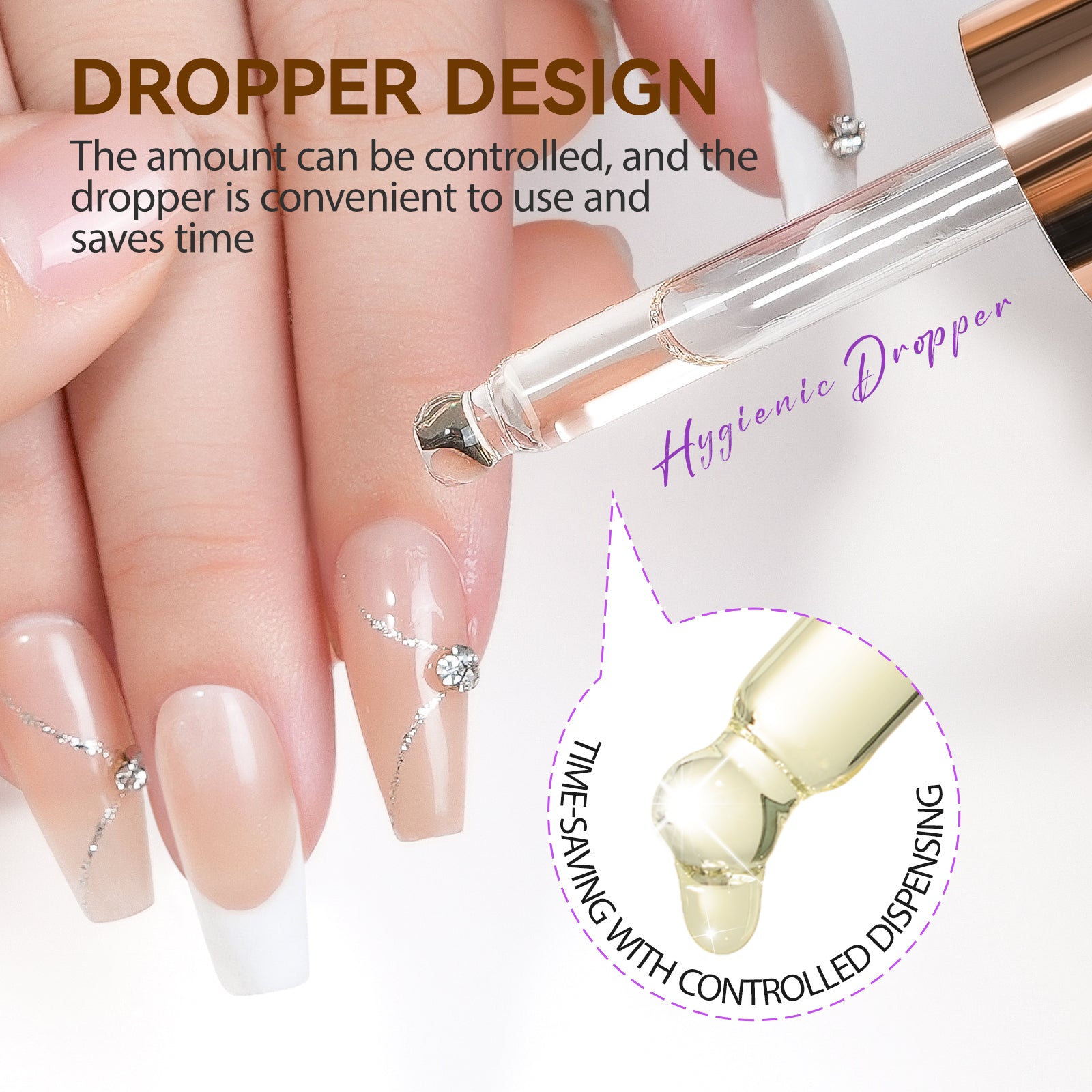EC Nail Polish Remover Oil Gentle Removal of Gel Nail Strips & Press-ons